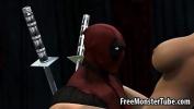 Video Bokep Foxy 3D cartoon blonde babe gets fucked by Deadpool 2020