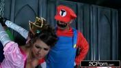 Bokep Brunette fucked by 2 mario bros