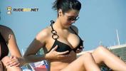 Bokep Video Teen nudists get naked and heat up a public beach hot