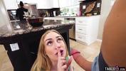 Bokep HD Teen stepsister Emma Starletto hides the kitchen blowjob from our mom hot