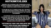 Nonton Bokep Hotkinkyjo pump her prolapse and fuck it outside with dildo and miniballs hot