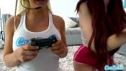 Nonton Film Bokep Lesbian Teen Forces her Step sister to eat her pussy after playing video games mp4