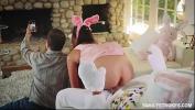 Film Bokep Sneaky sex with a sexy teen getting fucked by her uncle dressed up as an Easter bunny behind her par 3gp online