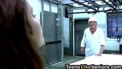 Bokep HD Busty brunette bitch is banging with the veteran engineer for a raise online