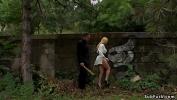 Bokep Mobile Blonde caned in public park and bar