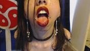 Bokep 2020 Goth with Red Lipstick Drools a Whole Lot and Blows Spit Bubbles at You Spit and Saliva and Lipstick Fetish mp4