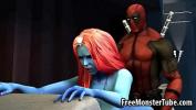 Link Bokep Blue skinned 3D cartoon babe gets fucked by Deapdool hot