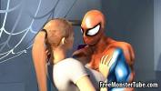 Nonton Bokep 3D blonde babe gets her pussy licked by Spiderman 2020