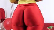 Bokep Terbaru HUGE ASS TINY WAIST in Tight Red Spandex Leggings FIONA from SportySlut period com hot
