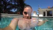 Nonton Video Bokep Alison Tyler swims and masturbates in the pool hot