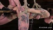 Nonton Video Bokep Hogtied and suspended alt slave toyed