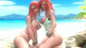 Film Bokep Devola and Popola fuck in the ass with a guy on the beach NieR Automata gratis