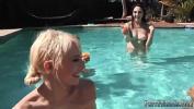 Download vidio Bokep Young couple threesome with pal and nylon party Summer Pool Party online