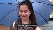 Bokep Brunette bangs stranger for travel money hot