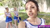 Bokep Full Hot cheerleaders group fuck with their horny coach