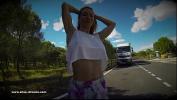 Bokep Video Flashing naked on a rest area for the truckers