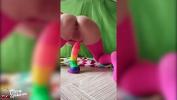 Nonton Bokep Woman Jumping on Rainbow Dildo and Playing with Butt Plug gratis