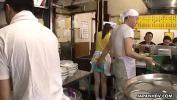Download Film Bokep Sexy Japanese waitress Asuka gets gangbanged and creampied in public hot