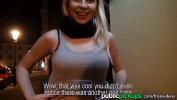 Bokep Mofos Euro babe strips in the street for cash