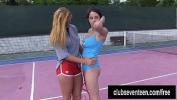 Bokep Busty lesbians masturbating on the tennis field 2020
