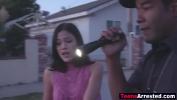 Download Video Bokep Brunette teen has to suck black cops dick not to go to jail