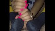 Bokep Baru Asian wife handjob cums on socks 2020