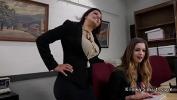Vidio Bokep Natural busty lesbian anal fucked in office online