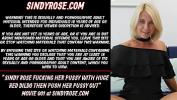 Film Bokep Sindy Rose fucking her pussy with huge red dildo terbaik