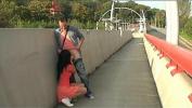 Bokep Mobile Brunette in public takes cum hot