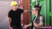 Nonton Video Bokep Busty tattooed punk babe asks the construction worker if he can manage her a place that she can masturbate period The guy starts kissing her and they go get a room period He licks and fingers her pussy period In return she throats his c