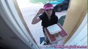 Bokep Real pizza delivery teen fucks and gets facial for cash tip online