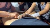 Film Bokep Two Curious Beauticians Try a Brazilian Wax of a Big Cock and love playing around