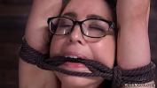 Bokep Gagged with rope brunette slave in standing bondage gets pussy vibrated 3gp