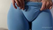 Download Bokep Puffy pussy girl in blue leggings and a big tits showing off period