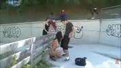 Bokep Hot Threesome with audience in public park 3gp