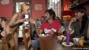 Nonton Film Bokep Blonde Euro spinner Chiki Dulce walked and d period by mistress Mona Wales in public street then in bar double penetration banged hot