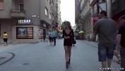 Download Video Bokep Stunning brunette European teen Bella Beretta walked by her mistress Fetish Liza through local Budapest market till rope bondage fuck