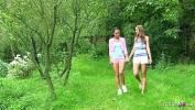 Download Film Bokep 2 Skinny Czech Teens Lick and FIngering each other in Public Park to Orgasm mp4