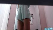 Nonton Bokep hot teen latina in private dressing room bent over in front of camera online