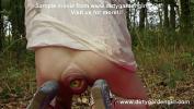 Bokep 2022 DGG insert apples in her large prolapse in public woods hot