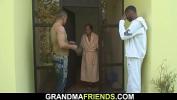 Bokep Online Interracial fuck by two granny guys hot