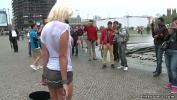 Link Bokep Busty blonde Euro slave Milf d period in public outdoor then whipped by master Steve Holmes hot