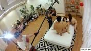 Nonton Film Bokep Behind the scenes JAV filming featuring a huge group of real married women watching as one of their own joins the fun with legendary MILF Chisato Shouda helping out as a naked third wheel in HD