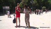 Bokep HD Ebony slave d period in public by her mistress then in bar full of people made to lick her pussy online