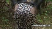Bokep Mobile Gal fucked in leopard leggings at forest hot