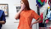 Bokep Video Redhead steals and gets caught period The security guard makes her suck his big cock to evade prison period The girl gets fucked and filmed and then rides his dick hot