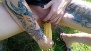 Nonton Bokep Shameless Lucy Ravenblood pleasure her cunt with corn outdoor in the sunshine hot
