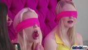 Bokep 2020 Chloe Cherry and Lily Rader get blindfolded for a tasting game period Abella Danger lets them tast lollipops and cookies before she offers them her pussy period Then she squirt in their faces and thats the start of them kissing comma licking an