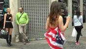 Download Bokep Hot brunette American tourist slut Juliette March wrapped in her flag naked d period in public then in bar sucked and fucked 3gp online