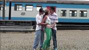 Video Bokep Terbaru Alexis Crystal AKA Anouk PUBLIC gangbang group sex at a train station